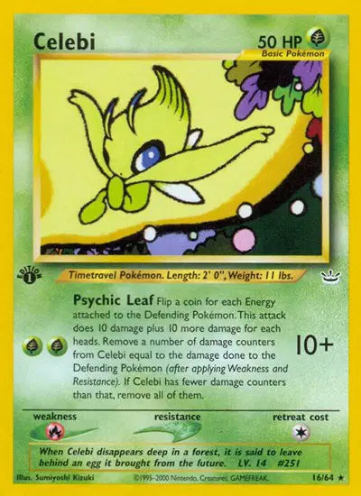 Celebi - 16/64 - 1st Edition - Neo Revelation