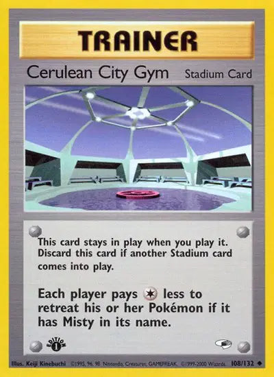Cerulean City Gym - 108/132 - 1st Edition - Gym Heroes