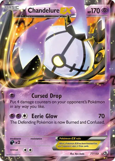 Chandelure EX - 77/113 - Legendary Treasures