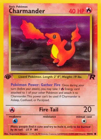 Charmander - 50/82 - 1st Edition - Team Rocket