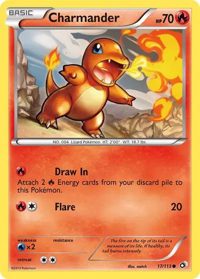 Charmander - 17/113 - Legendary Treasures