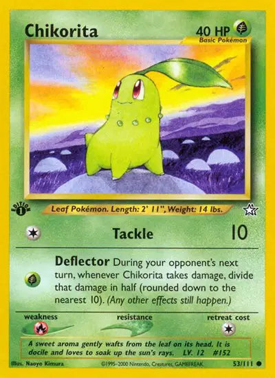 Chikorita - 53/111 - 1st Edition - Neo Genesis
