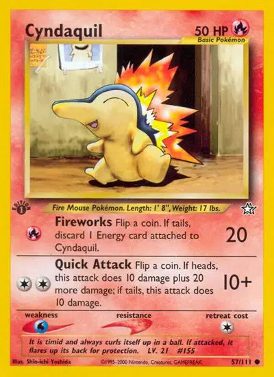 Cyndaquil - 57/111 - 1st Edition - Neo Genesis