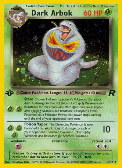 Dark Arbok - 2/82 - 1st Edition - Team Rocket
