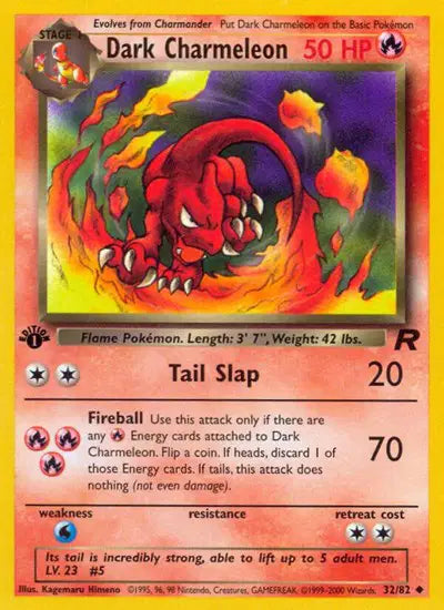 Dark Charmeleon - 32/82 - 1st Edition - Team Rocket