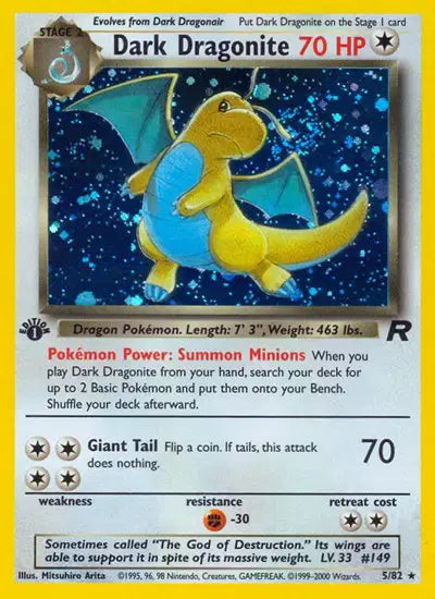 Dark Dragonite - 5/82 - 1st Edition - Team Rocket