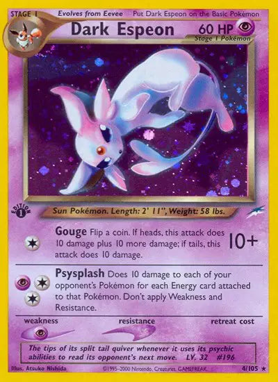 Dark Espeon - 4/105 - 1st Edition - Neo Destiny