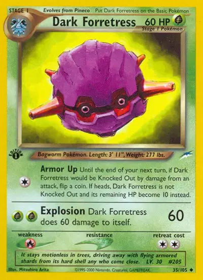 Dark Forretress - 35/105 - 1st Edition - Neo Destiny