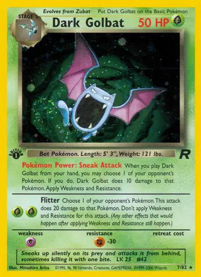 Dark Golbat - 7/82 - 1st Edition - Team Rocket