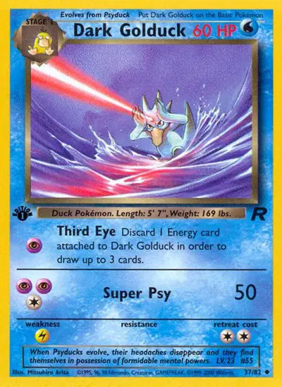 Dark Golduck - 37/82 - 1st Edition - Team Rocket