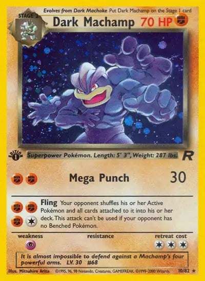 Dark Machamp - 10/82 - 1st Edition - Team Rocket