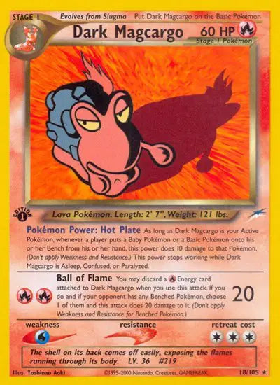 Dark Magcargo - 18/105 - 1st Edition - Neo Destiny
