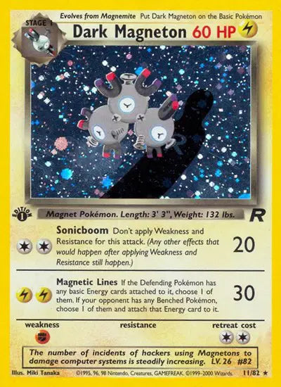Dark Magneton - 11/82 - 1st Edition - Team Rocket