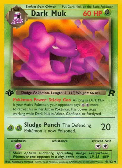 Dark Muk - 41/82 - 1st Edition - Team Rocket