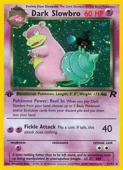 Dark Slowbro - 12/82 - 1st Edition - Team Rocket