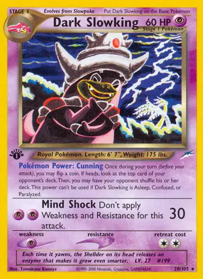 Dark Slowking - 20/105 - 1st Edition - Neo Destiny