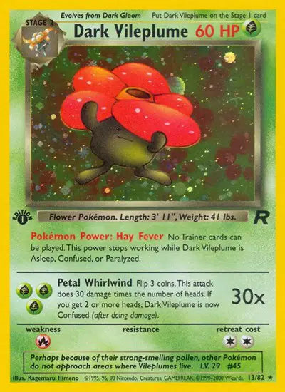 Dark Vileplume - 13/82 - 1st Edition - Team Rocket
