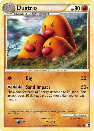 Dugtrio - 19/102 - Triumphant