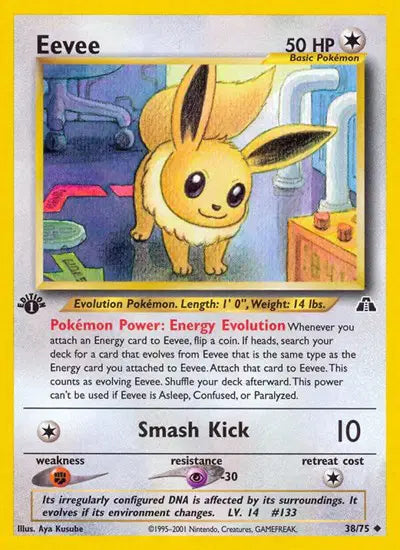 Eevee - 38/75 - 1st Edition - Neo Discovery