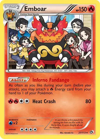 Emboar - 27/113 - Legendary Treasures