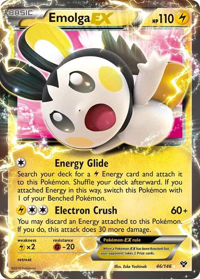 Emolga EX - 46/146 - XY Base Set