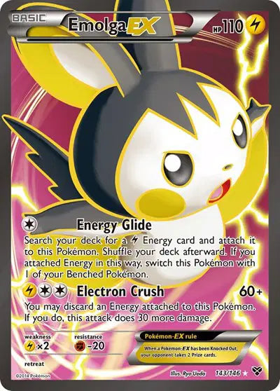 Emolga EX - 143/146 - XY Base Set