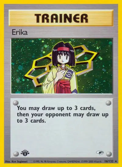 Erika - 16/132 - 1st Edition - Gym Heroes