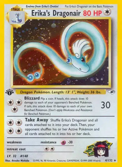 Erika's Dragonair - 4/132 - 1st Edition - Gym Heroes