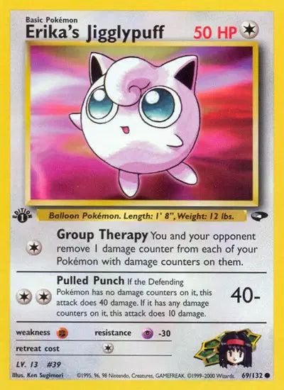 Erika's Jigglypuff - 69/132 - 1st Edition - Gym Challenge
