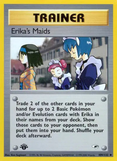 Erika's Maids - 109/132 - 1st Edition - Gym Heroes