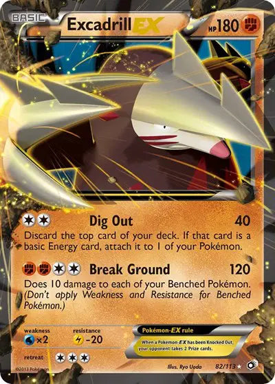 Excadrill EX - 82/113 - Legendary Treasures