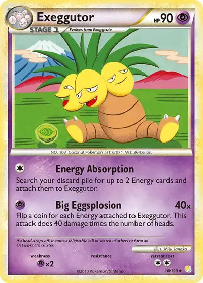 Exeggutor - 18/123 - HeartGold SoulSilver