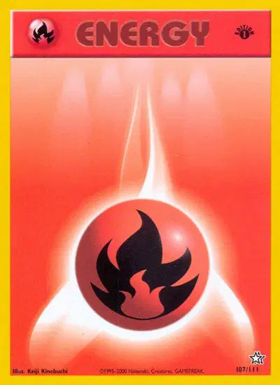 Fire Energy - 107/111 - 1st Edition - Neo Genesis