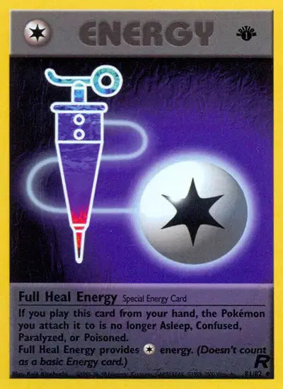 Full Heal Energy - 81/82 - 1st Edition - Team Rocket