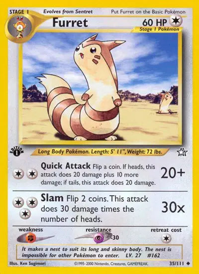 Furret - 35/111 - 1st Edition - Neo Genesis