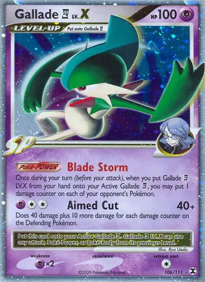 Gallade E4 Lv.X - 106/111 - Rising Rivals