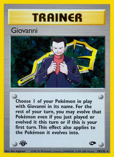 Giovanni - 18/132 - 1st Edition - Gym Challenge