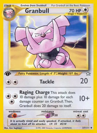 Granbull - 37/111 - 1st Edition - Neo Genesis