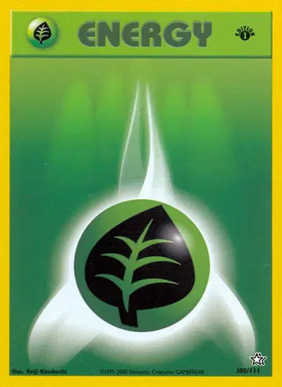 Grass Energy - 108/111 - 1st Edition - Neo Genesis