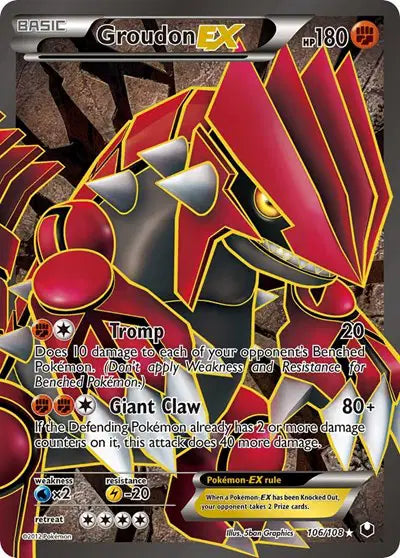 Groudon EX - 106/108 - Dark Explorers