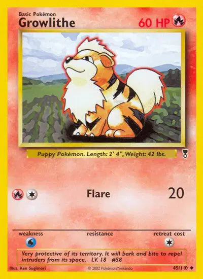 Growlithe - 45/110 - Legendary Collection