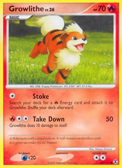 Growlithe - 63/111 - Rising Rivals