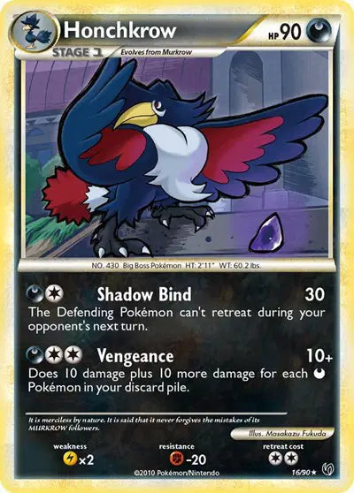 Honchkrow - 16/90 - Undaunted