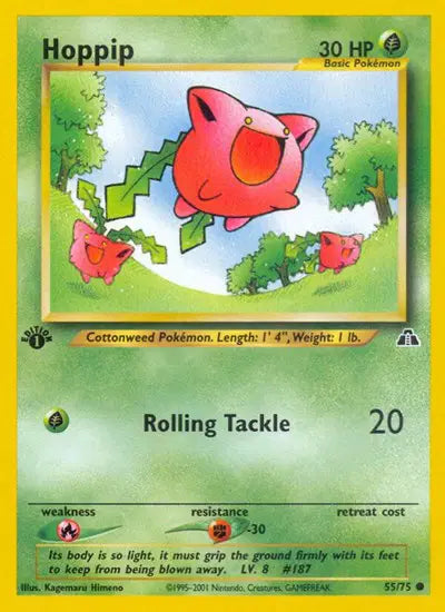Hoppip - 55/75 - 1st Edition - Neo Discovery
