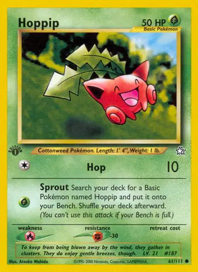 Hoppip - 62/111 - 1st Edition - Neo Genesis