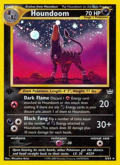 Houndoom - 8/64 - 1st Edition - Neo Revelation