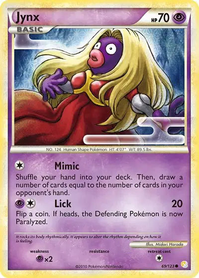 Jynx - 69/123 - HeartGold SoulSilver