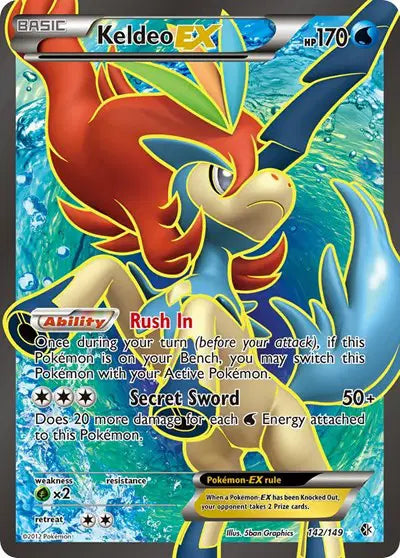 Keldeo EX - 142/149 - Boundaries Crossed