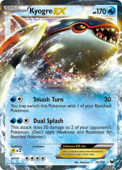 Kyogre EX - 26/108 - Dark Explorers