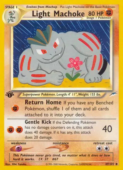 Light Machoke - 49/105 - 1st Edition - Neo Destiny